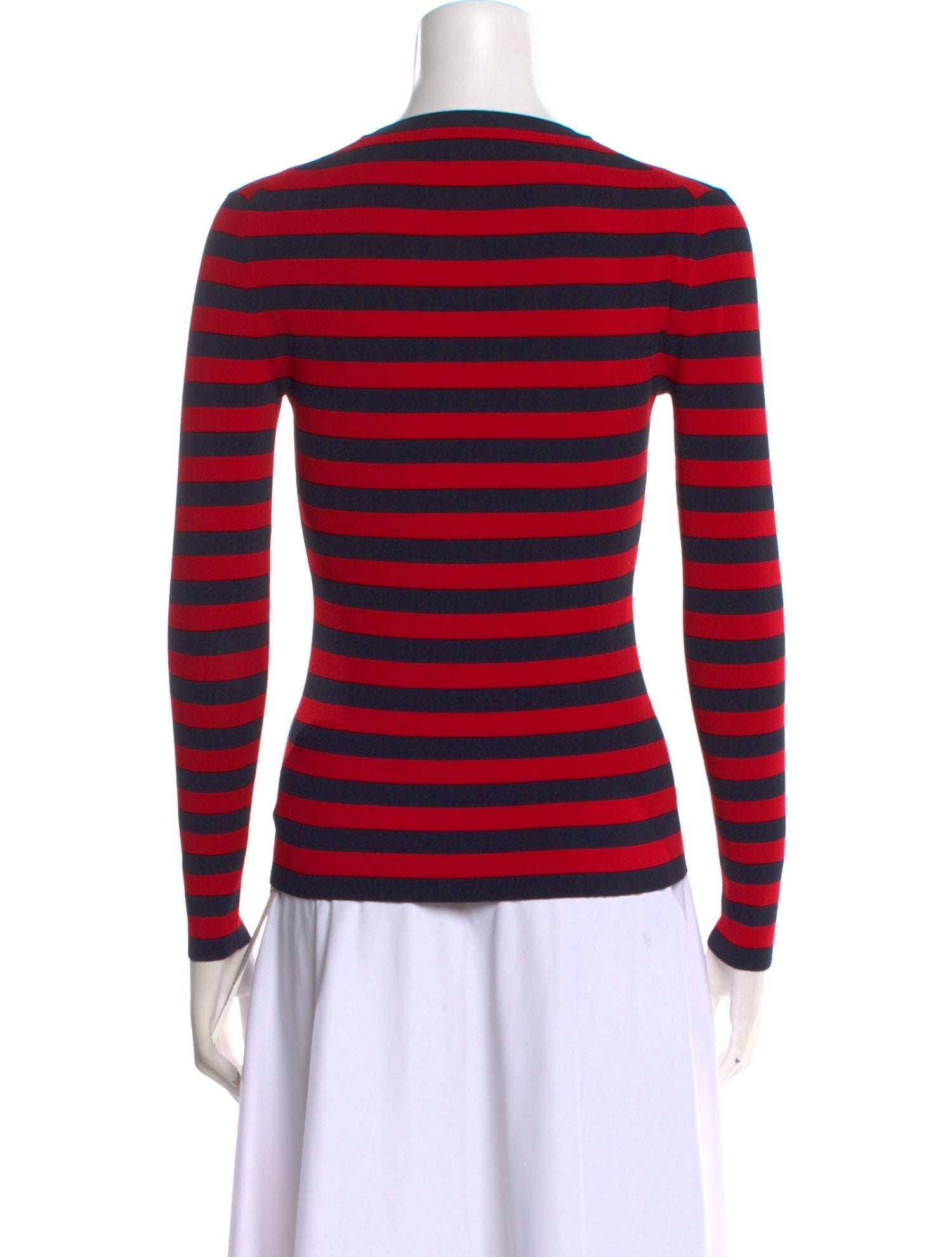 Michael Kors Striped Crew Neck Top